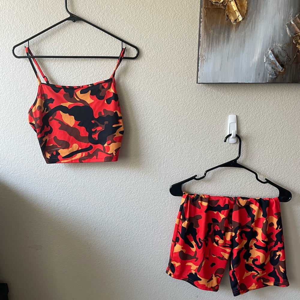 Orange Camouflage Set